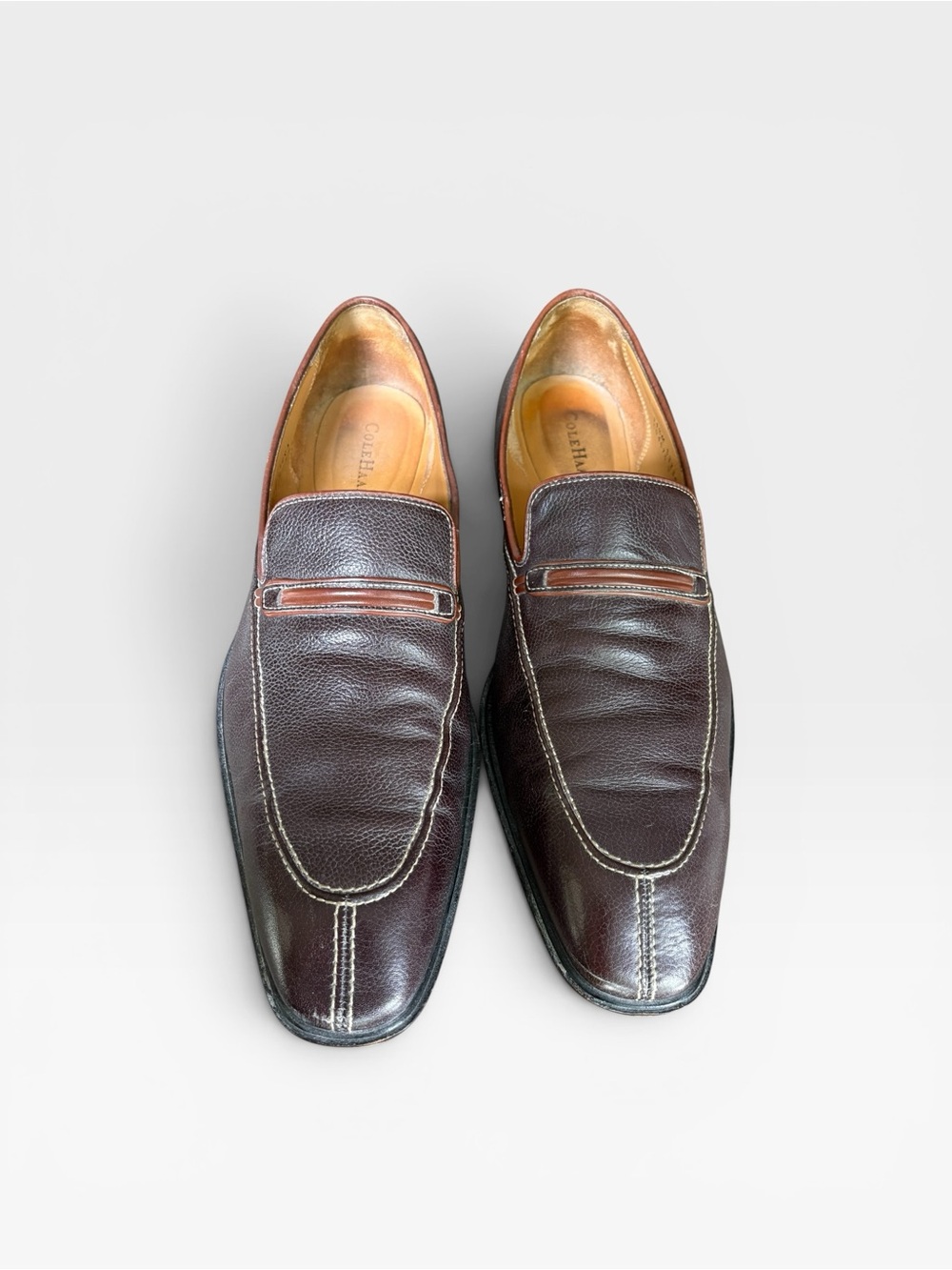 Cole Haan Brown Leather Penny Loafers